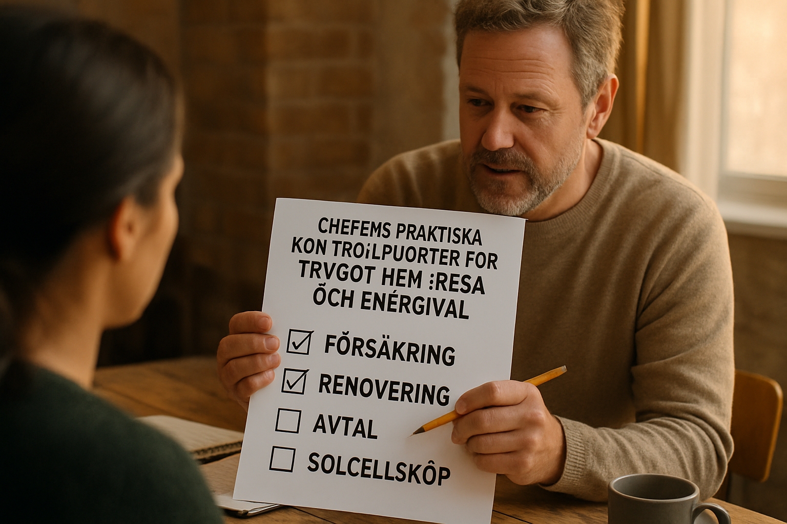Chefens praktiska kontrollpunkter för tryggt hem, resa och energival